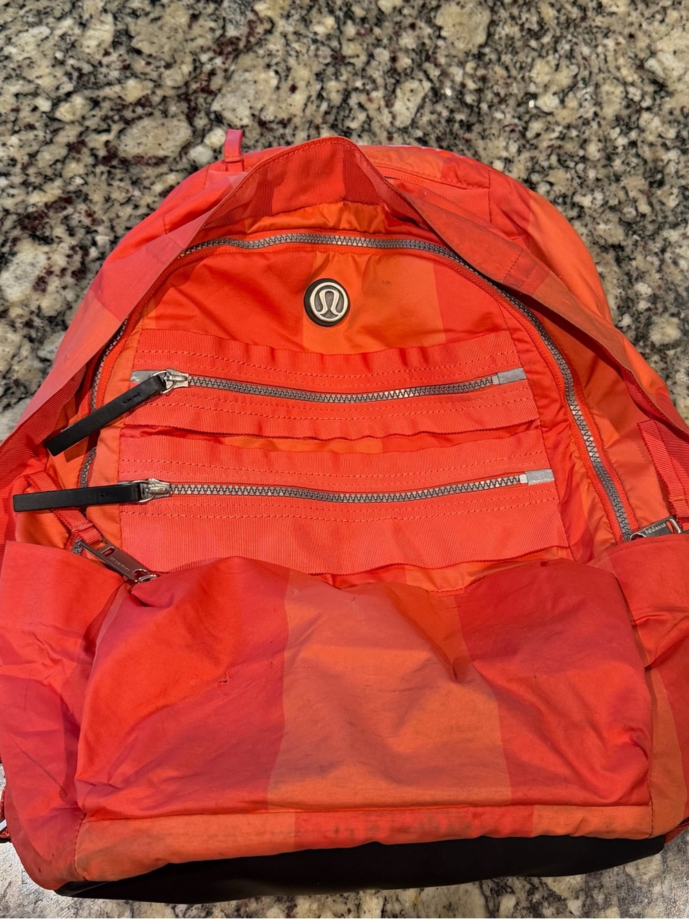 lululemon athletica Orange Striped Women’s Backpack